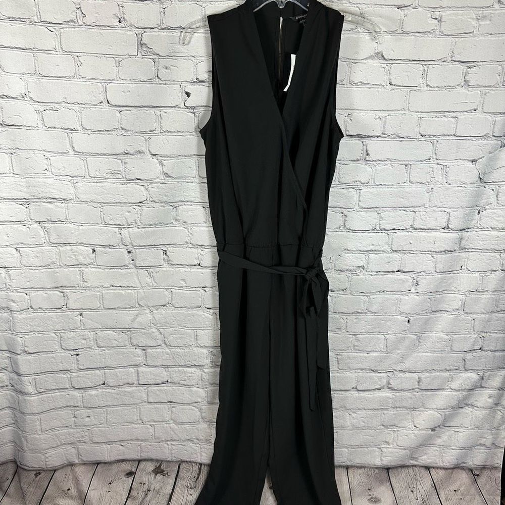 BANANA Republic Factory Women’s Jumpsuit Sleeveless High Neck Side Tie Black 8
